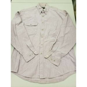 Tango By Max Raab Mens Purple Button Up Shirt Size 15.5-34/35 100% Cotton USA